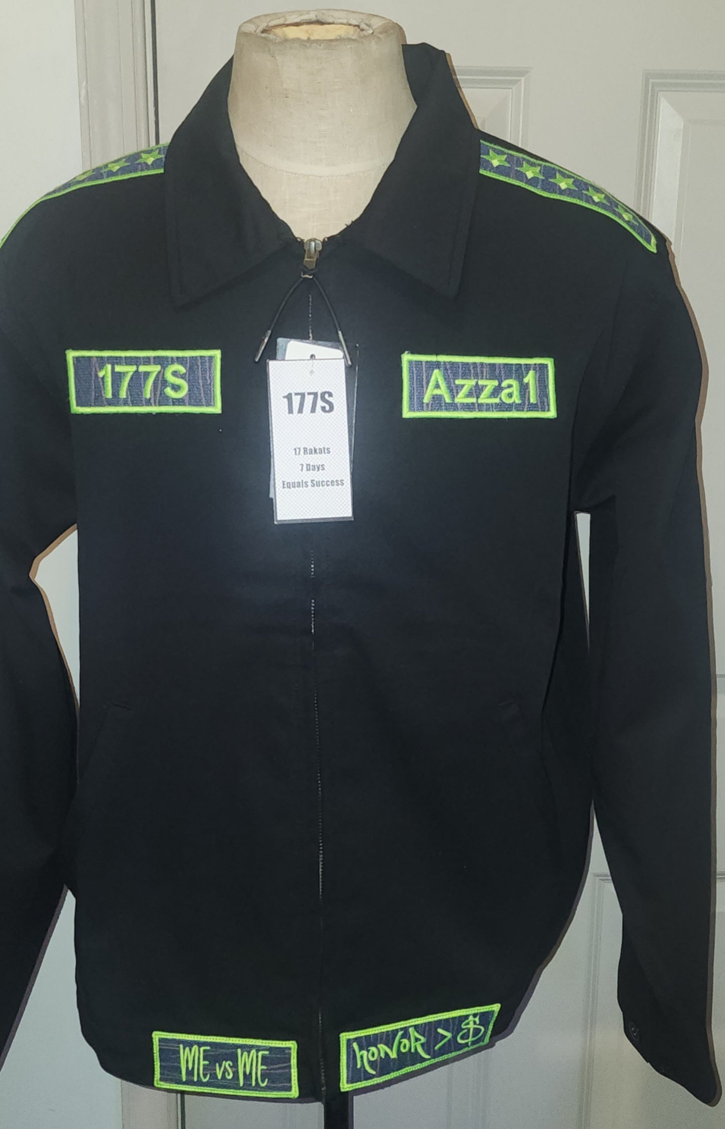 Non-Lined Dickies style jacket 100% Halal, Azza1, and 177S patches