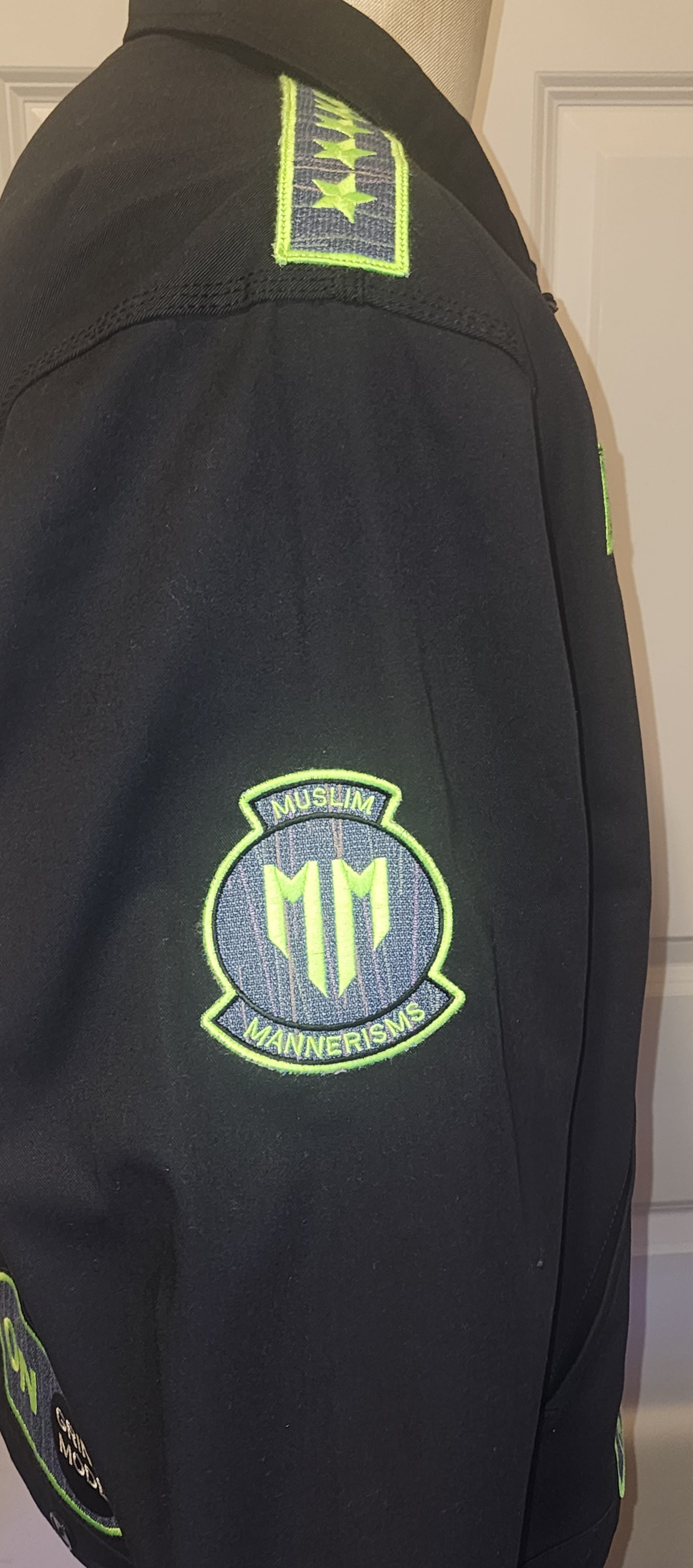 Non-Lined Dickies style jacket 100% Halal, Azza1, and 177S patches